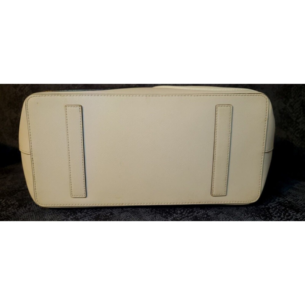 Kate Spade On Pointe Large Swan Tote Black And White Swans 10" Strap Gray Clean - Picture 9 of 16